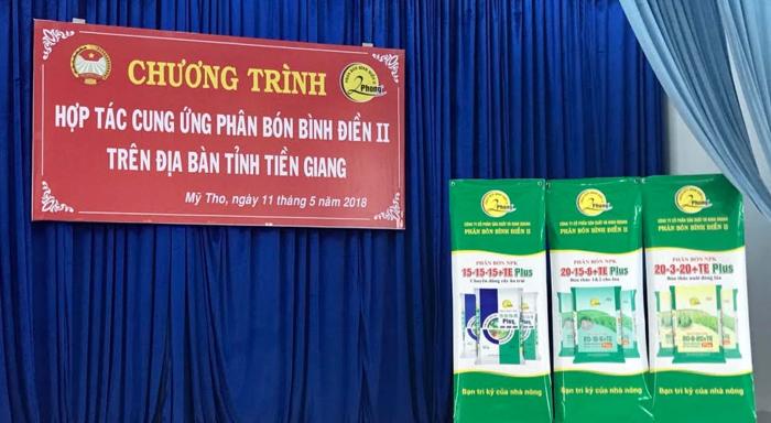 KÝ KẾT PHỐI HỢP CUNG ỨNG PHÂN BÓN 2 PHONG CHO NÔNG DÂN TIỀN GIANG